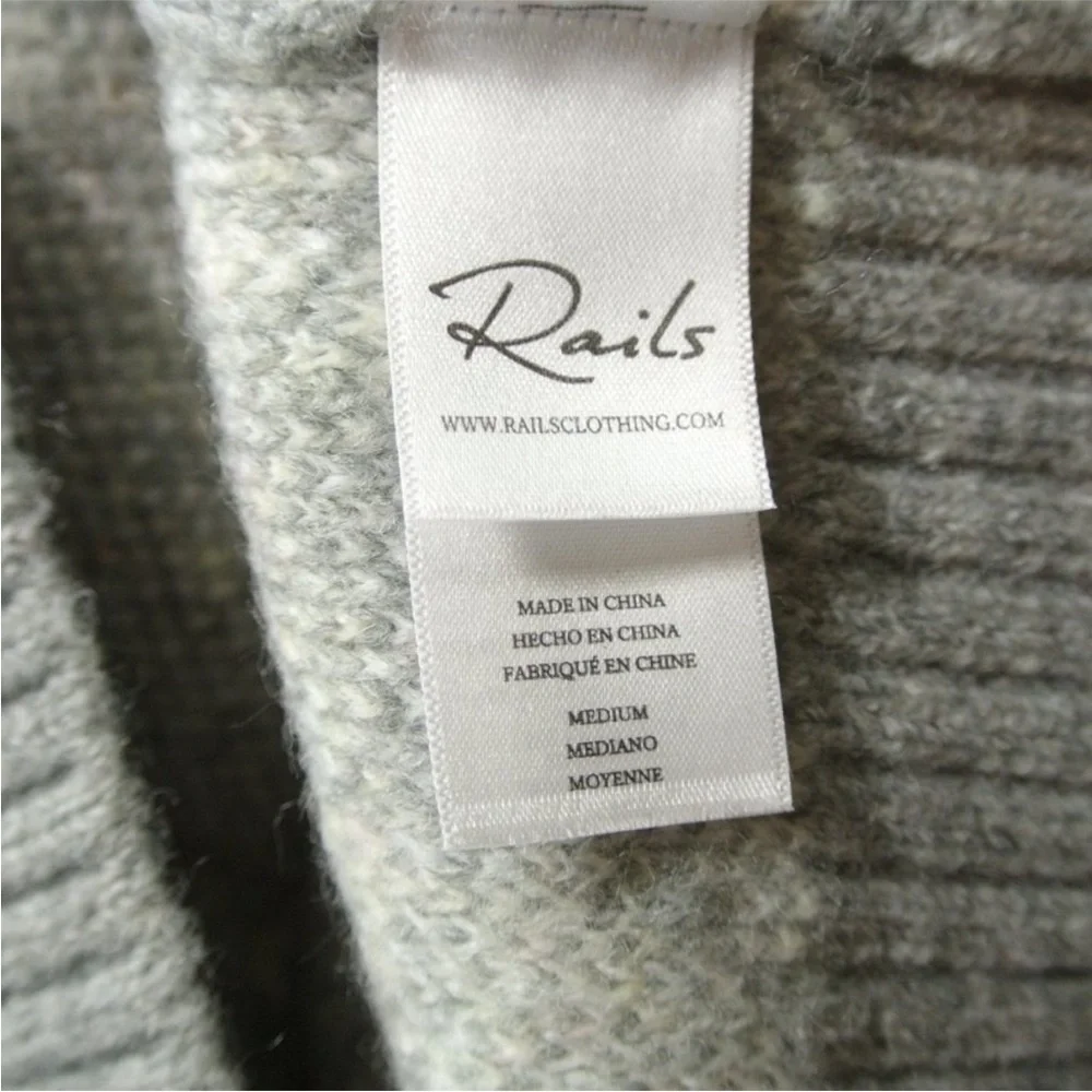 Rails Virgo Tie Dye Grey Pink Pullover Long Sleeve Crew Neck Jumper Sweater XL - Picture 10 of 12